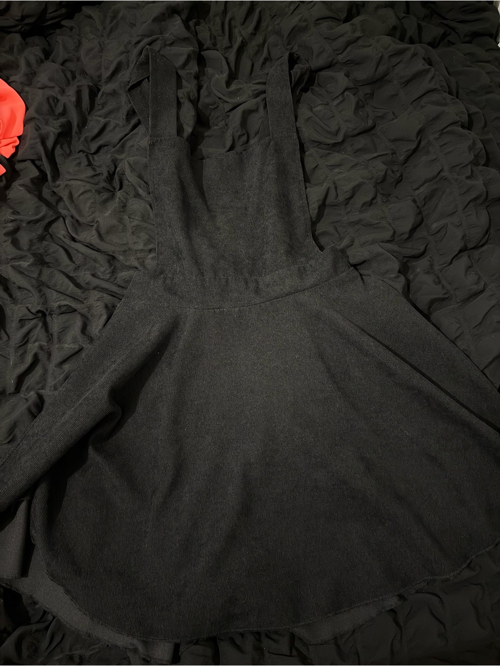 SHEIN Black Pinafore Mini Dress with A-Line Skirt